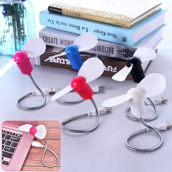 

Mini USB Fan Flexible USB Cooling Fan With Switch For Notebook Laptop Computer Office