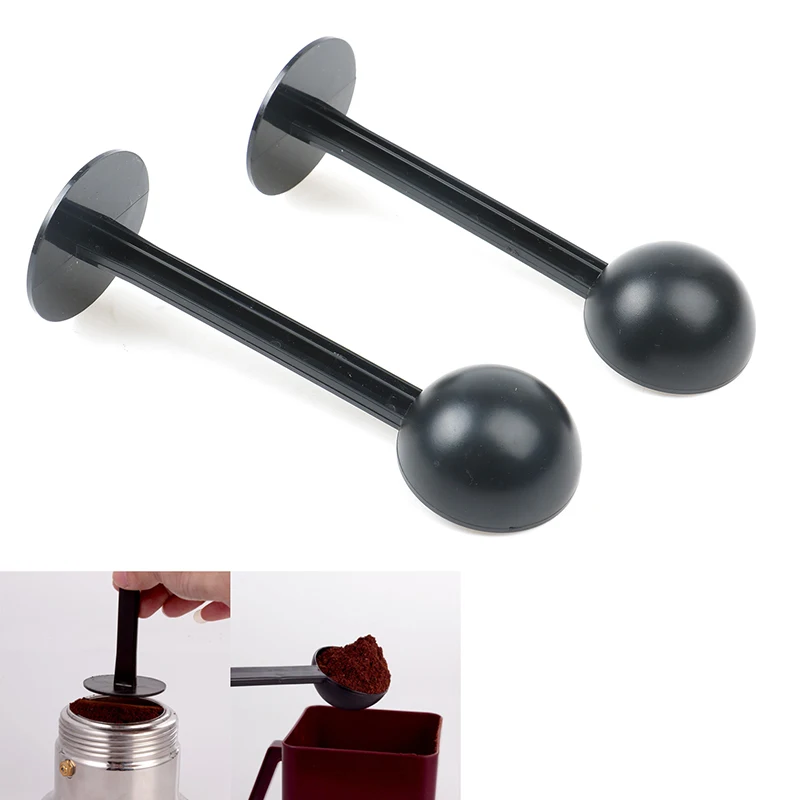 2 In 1 Coffee Spoon Standard Measuring Spoon Dual-use Bean Scoop Powder Press Scoop Coffee Machine Accessories Kitchen Tools