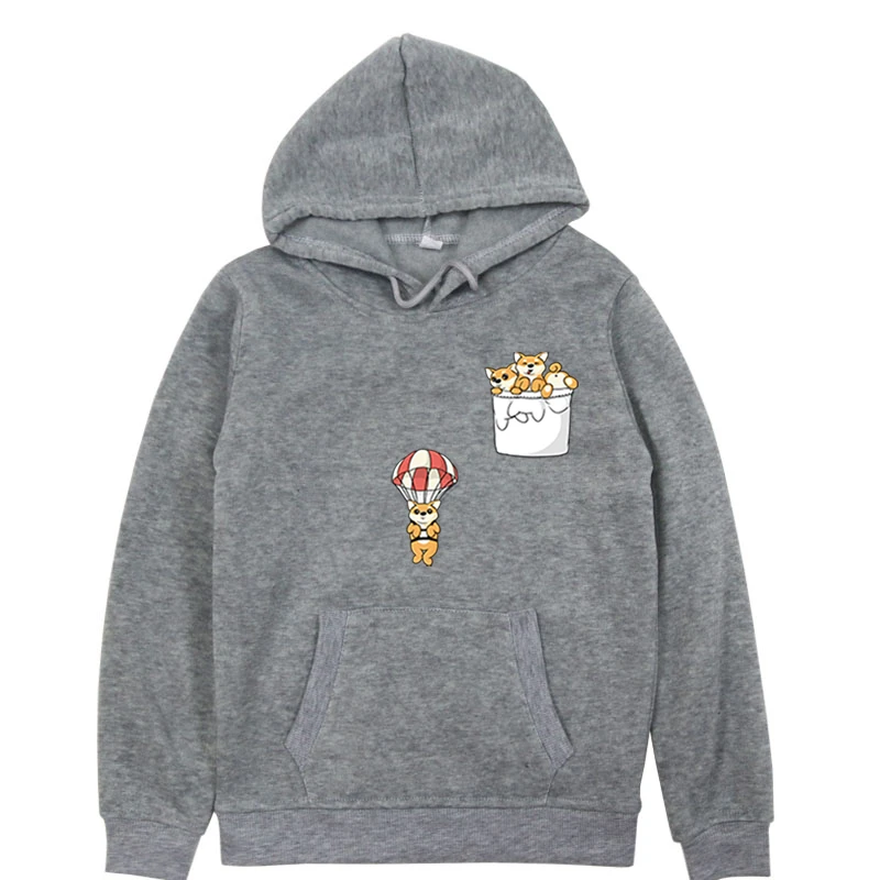 Hoodies 10 Зимние толстовки с капюшоном с принтом собаки для девочек и мальчиков толстовки для малышей с длинными рукавами хлопковая детская одежда для малышей с героями мультфильмов Рождественский подарок - Цвет: Hoodies 10
