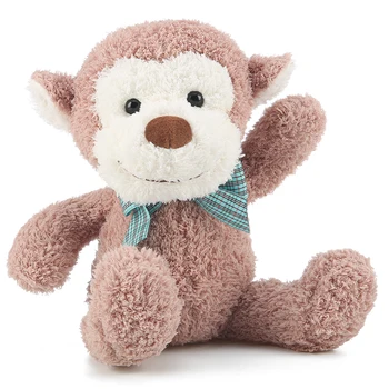 

Girl heart simple bow panda rabbit monkey pacify doll plush toy children Christmas gift