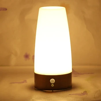 

Bedside Restaurant Home Decor PIR Motion Sensor Bedroom Baby Nursery Bars LED Night Light Battery Powered Modern Table Lamp