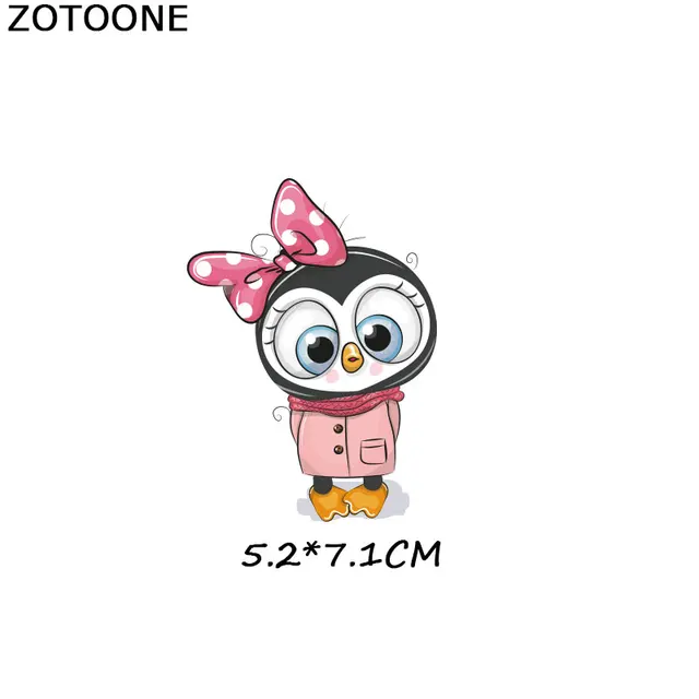 ZOTOONE Cute Cartoon Animal Patches Heat Transfer Iron on Patch for T-Shirt Children Gift DIY Clothes Stickers Heat Transfer G 1101