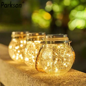 

Luces LED Solar light Fairy Crack Bottle Light LED String Solar lamp garden outdoors light New Year Wedding Christmas Decor lamp