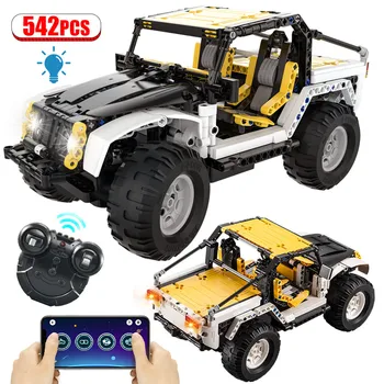 

City APP Technic MOC Remote Control Sports Car AWD RC Racing Building Blocks Creator Vehicle Bricks Toys for Children Boys