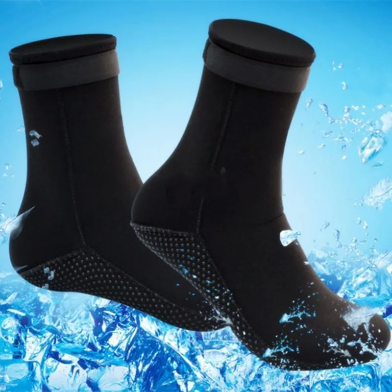 

Hot 1 Pair Swimming Seaside Scuba Socks Wetsuit Neoprene Diving Socks Prevent Scratches Warming Snorkeling Socks Beach Boots