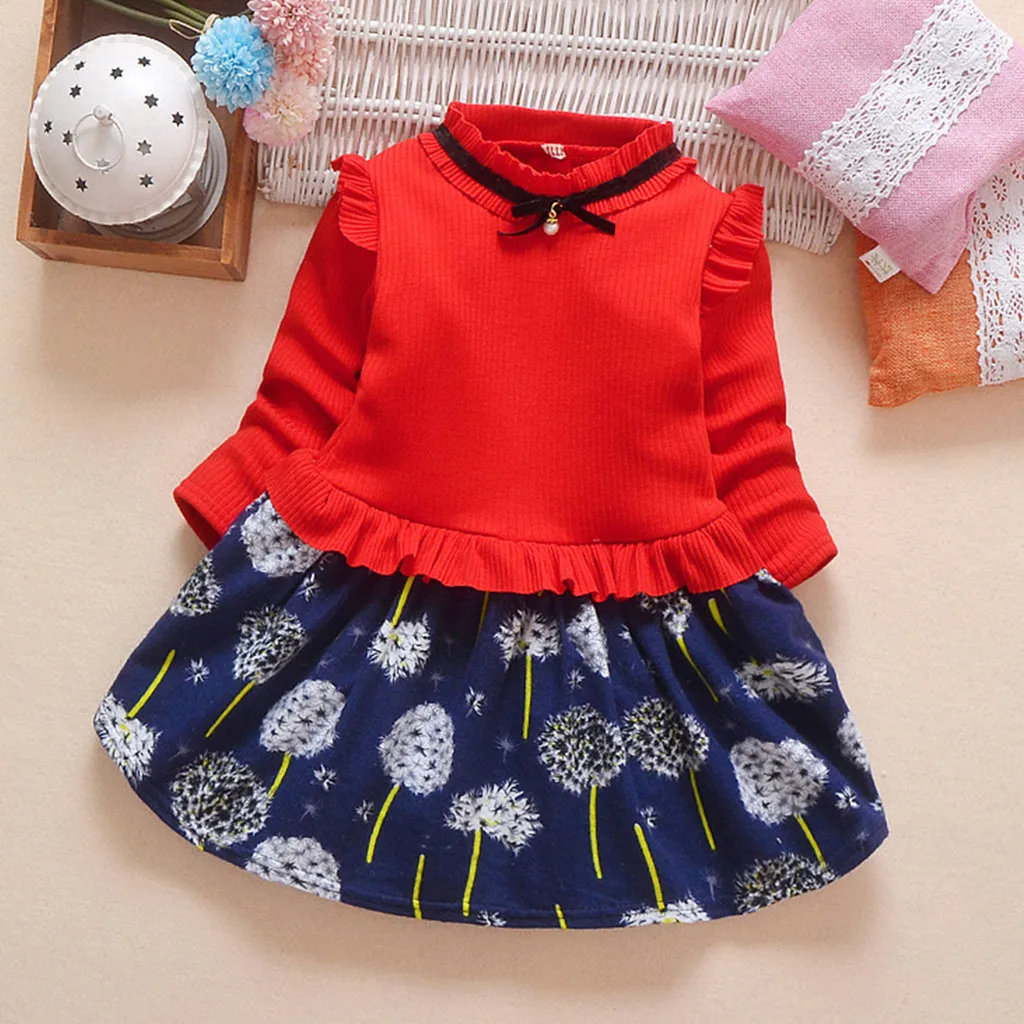 Одежда для маленьких девочек Детские платья принцессы из однотонного тюля с рюшами в стиле пэчворк, одежда, H1203