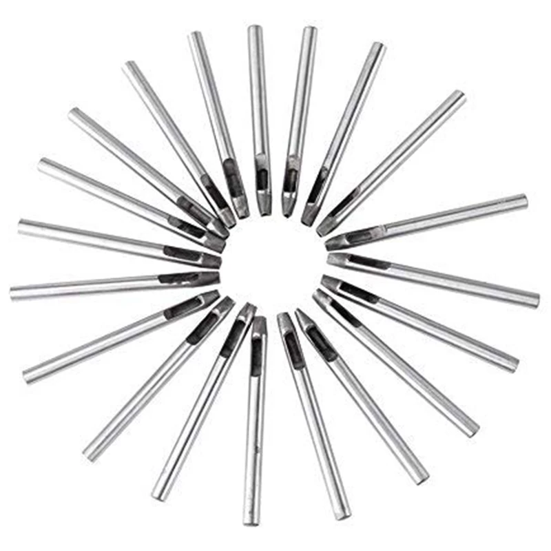 HLZS-20Pcs/набор, кожаный Дырокол, набор, цветок, дырокол, инструмент, сердце, волна, дырокол для кошелька/ремня, украшение, сделай сам, кожаный Дырокол тоже