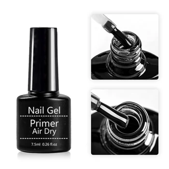 

Limegirl 7.5ml Nail Primer Base Nail Gel Long Lasting No Need of UV LED Lamp Fast Air Dry Gel Polish Top Coat Nail Art Lacquer