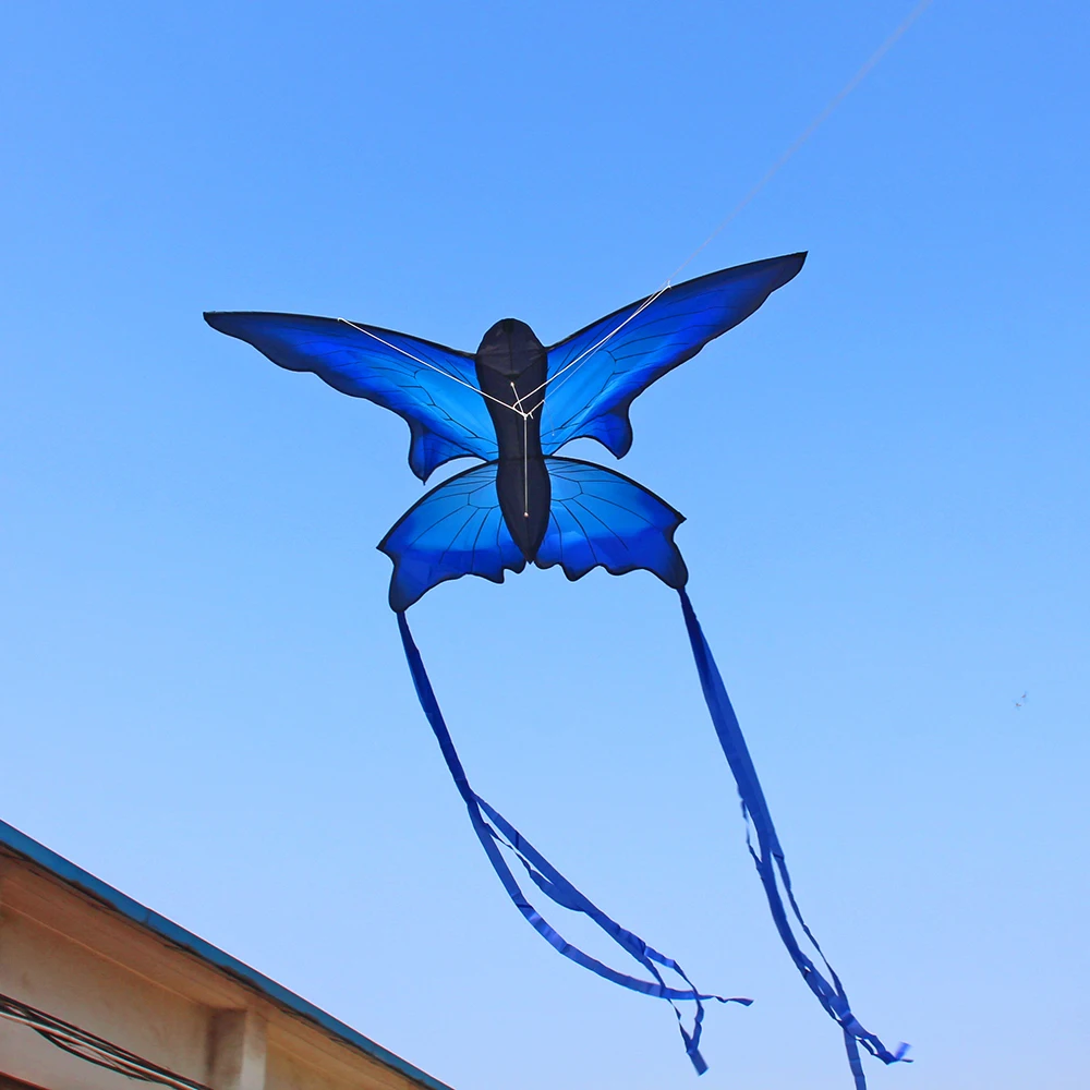 Открытый Красочный Мультфильм Летающий воздушный змей Спорт Пляж одна линия Летающий воздушный змей с хвостом 30 м Летающая линия для детей взрослых