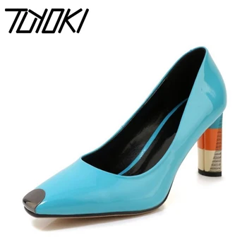

Tuyoki Women Pumps Real Leather Brand Thin Heel Shoes Women Party Wedding Fashion Spring Pumps Footwear Size 34-39