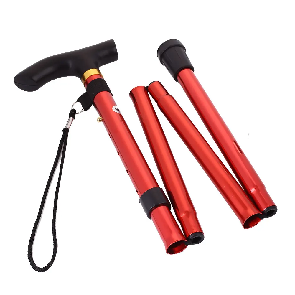 4 секции складной треккинг полюс трость удобный открытый поставка