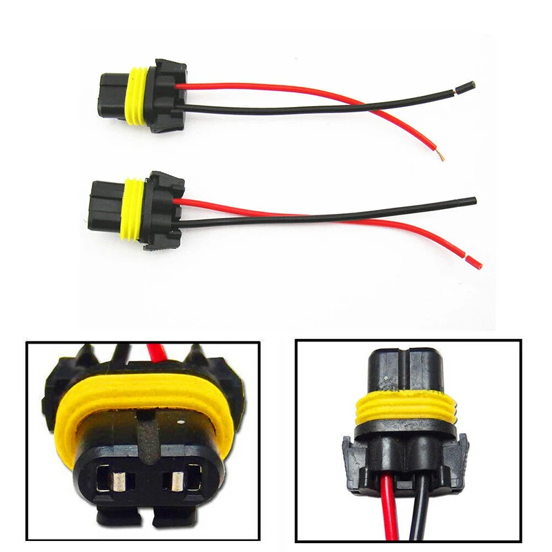 

Universal 9005 9006 Adapter Wiring Harness Sockets Wire Fitting For Fog Lights