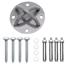 Wall/Ceiling Mount Bracket for Gym&Home Suspension Straps X Mounts Anchor for Olympic Rings Fitness Training Yoga Swing Battle R