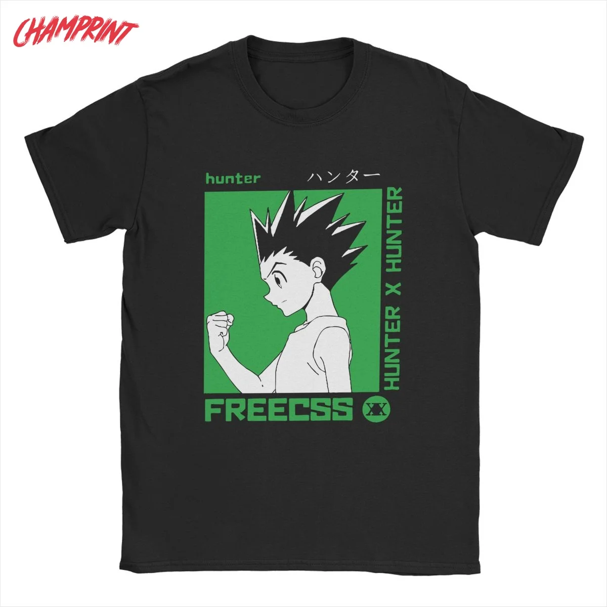 Hunter X Gon Freecss Men T Shirts Anime Kawaii Novelty Tee Shirt Short Sleeve T-Shirts Pure Cotton Birthday Gift Clothes | Мужская