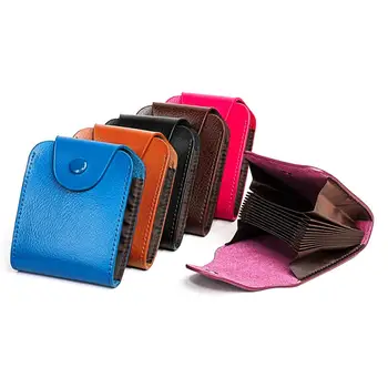 

Split Luxury Credit Card Holders Organ Mini Men Card Holder Wallet Women Business Cardholder Organizer Card Case