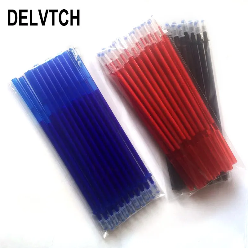 100Pcs/300Pcs 0.5mm Gel Pen Erasable Refill Rod Magic Erasable Pen Refill Blue Black Ink Office School Stationery Writing Tools 100 pcs color pen wholesale writing for school tools gifts korean stationery   page essential