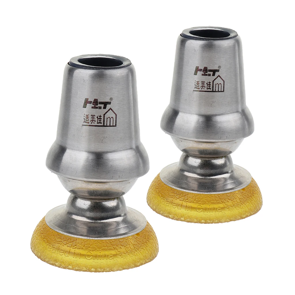 2pcs 360 Degree Rotation Non Slip Universal Heavy Duty Stainless Steel Rubber Skid Cane Pad Crutches Tips 7/8 inch, 22mm