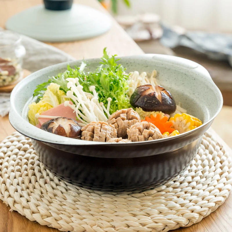 Японский стиль Sukiyaki casseroles глиняный горшок небольшой керамический горячий горшок антипригарная суповая мультяшная чашка индукционная плита кастрюля stewpot