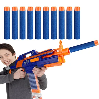 

120pcs EVA Soft Hole Head Dart Bullets Refill with Orange Tips for Nerf N-Strike Elite Series Kids Children Birthday Xmas Gifts
