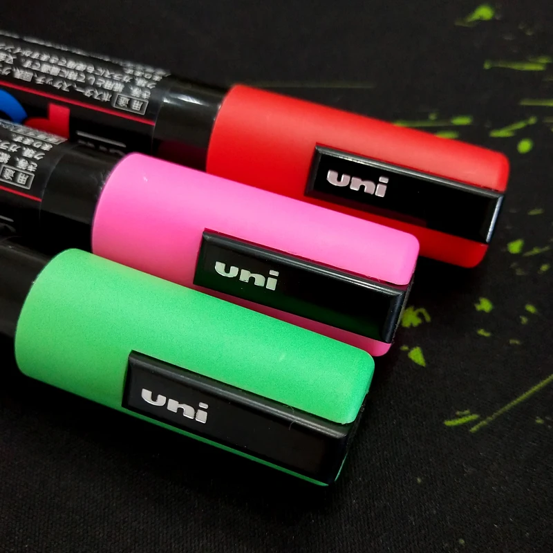 Marqueur de peinture Uni Posca PC-5M, stylos à pointe moyenne, 1.8mm-2.5mm,  17 couleurs, pour l'école et le bureau, 1 pièce