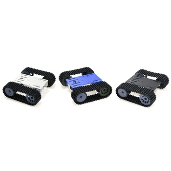 

TP101 Metal Smart Crawler Robot Tank Chassis Kit with 33GB-520 12V DC Motor Aluminum Alloy Panel DIY For Arduino Toy