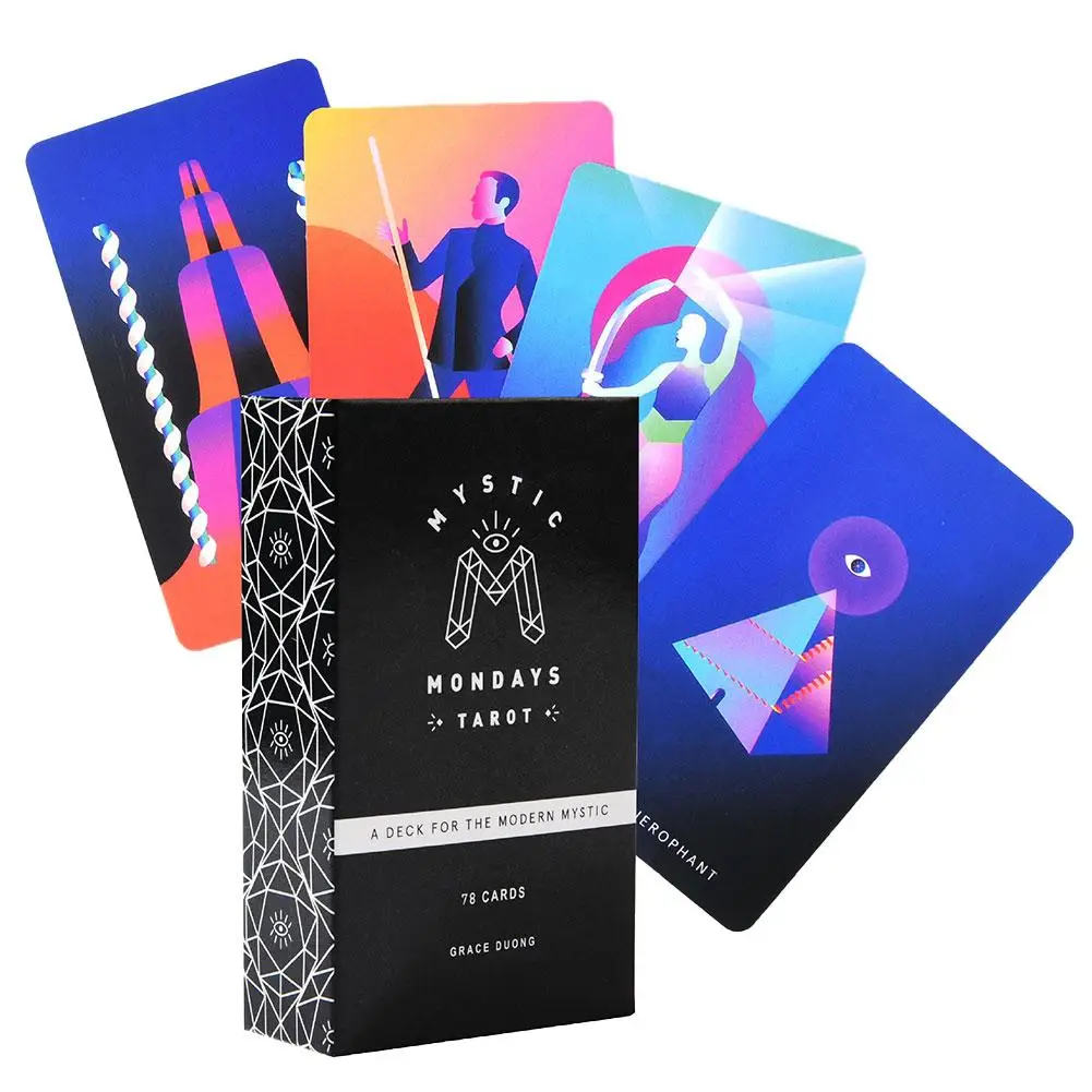 Новинка 78 шт. набор для карточного гида Tarot Kaarten Orakel Voor Mystic Maandagen Dek вечерние