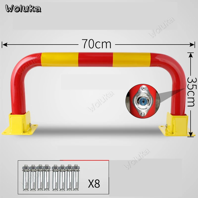 Анти-Отбойник Блокировка стальных труб парковочный замок толстый козловой автомобиль гараж kst парковочный Барьер CD50 Q01