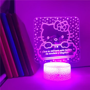 

Kitty cat Smart Phone Control 3D Lamp The Japanese Anime Lamp Dropship Direct Supply Atmosphere Hot Selling for Children Room