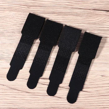 

6PCS Black Soft Anti-Slip Broken Toe Wraps Toe Bandages Finger Bandages for Overlapping Toe Claw Toe Mallet Toe Hammer Toe