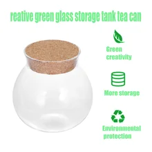 Новое поступление милый дизайн Чай Кофе сахарные Стеклянные Канистры цветочное растение ваза горшок для оформления дома вечерние Прозрачные красивые