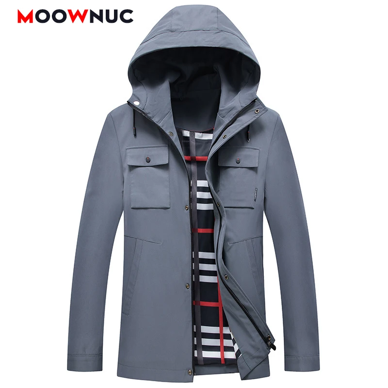 

Fashion Windbreaker Blazer 2020 Blouse Jacket Male Smart Casual Spring Coats Mlb Wool Coverall Hombre MOOWNUC Brand Men Slim Fit