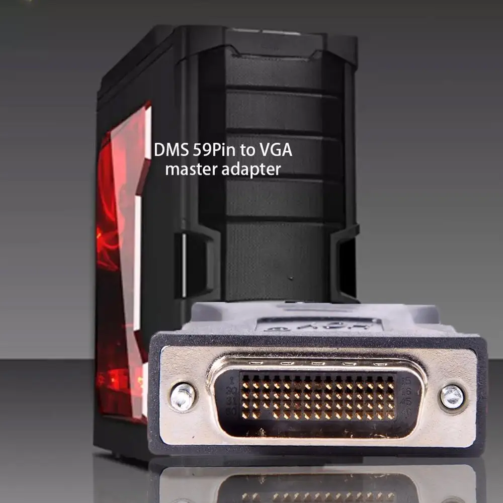 От 1 до 1 DMS-59 DMS59 59Pin DVI штекер до 1-портовый VGA Женский видео Y сплиттер короткий кабель 1 шт. к 1 монитору