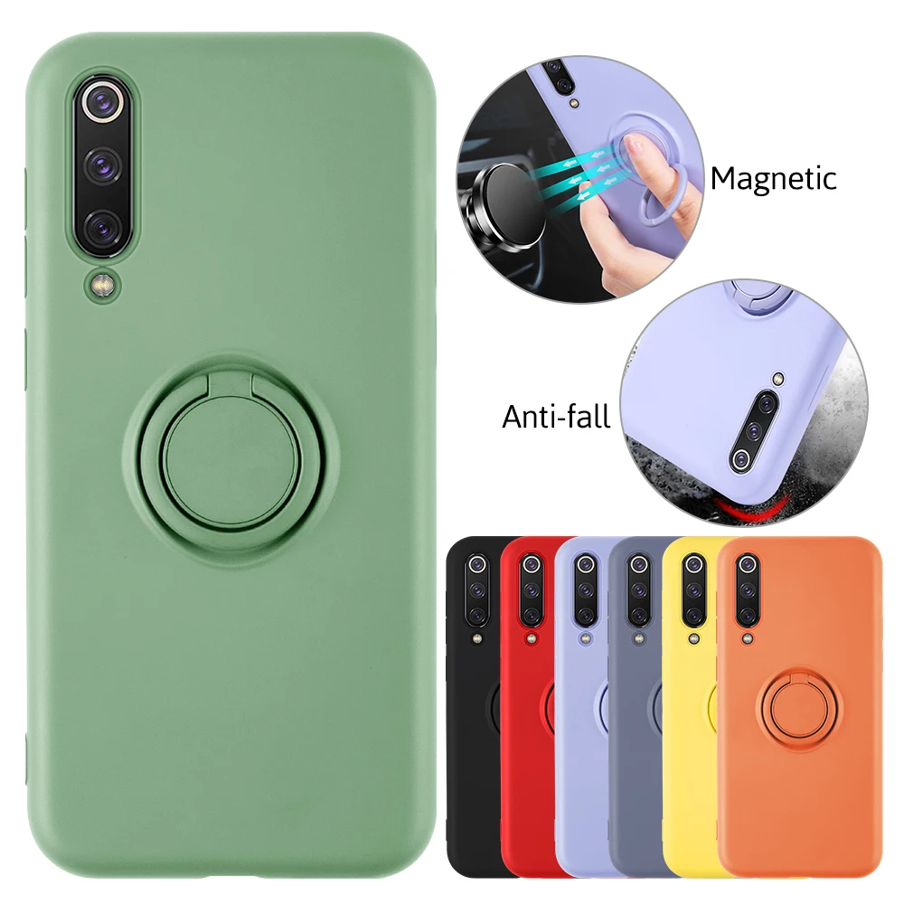 Жидкое Силиконовое кольцо-держатель чехол для телефона Xiaomi mi 9 SE Pro 5G
