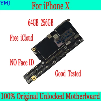 

with Clean iCloud for iphone x Motherboard unlocked Mainboard 64GB 256GB 100% Original for iphone X Logic boards Full Function