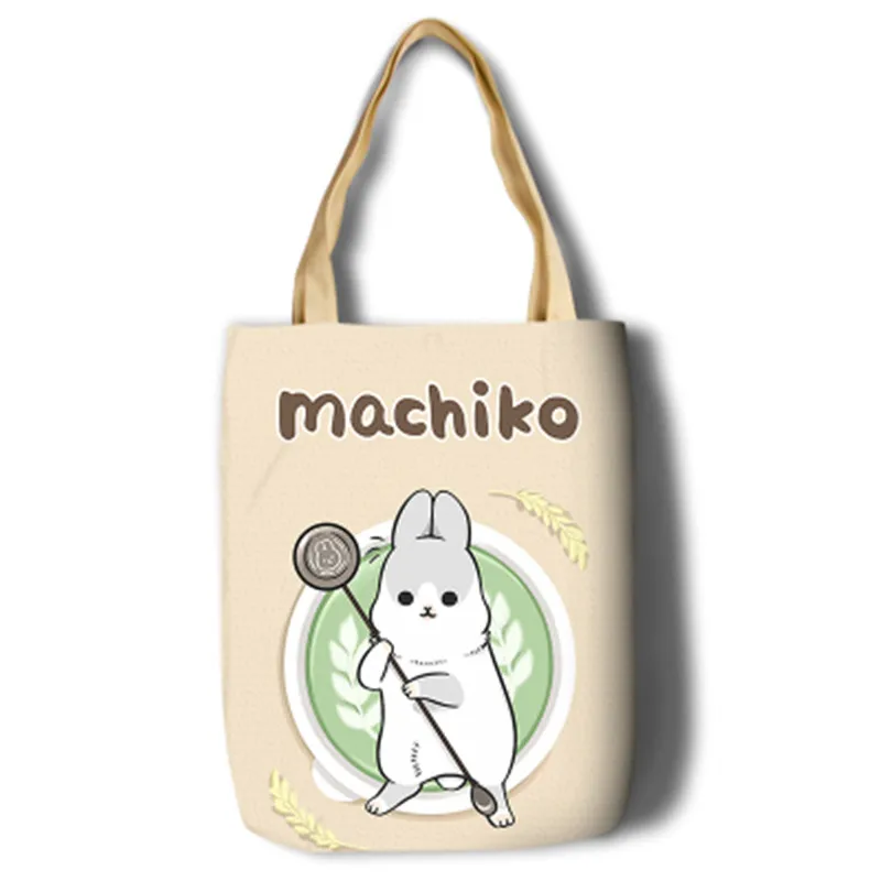 Новая мода Machiko кролик девушка Холст мультфильм сумка для девочек Большая вместительная сумка через плечо - Цвет: 003