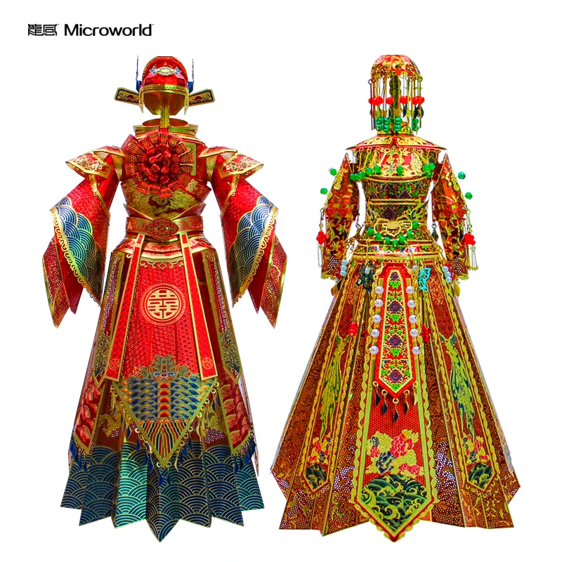 Microworld 3D металлическая головоломка, костюм жениха, модельные наборы, DIY Лазерная режущая Модель-пазл 3D нано-головоломка, игрушки, подарок для детей и взрослых