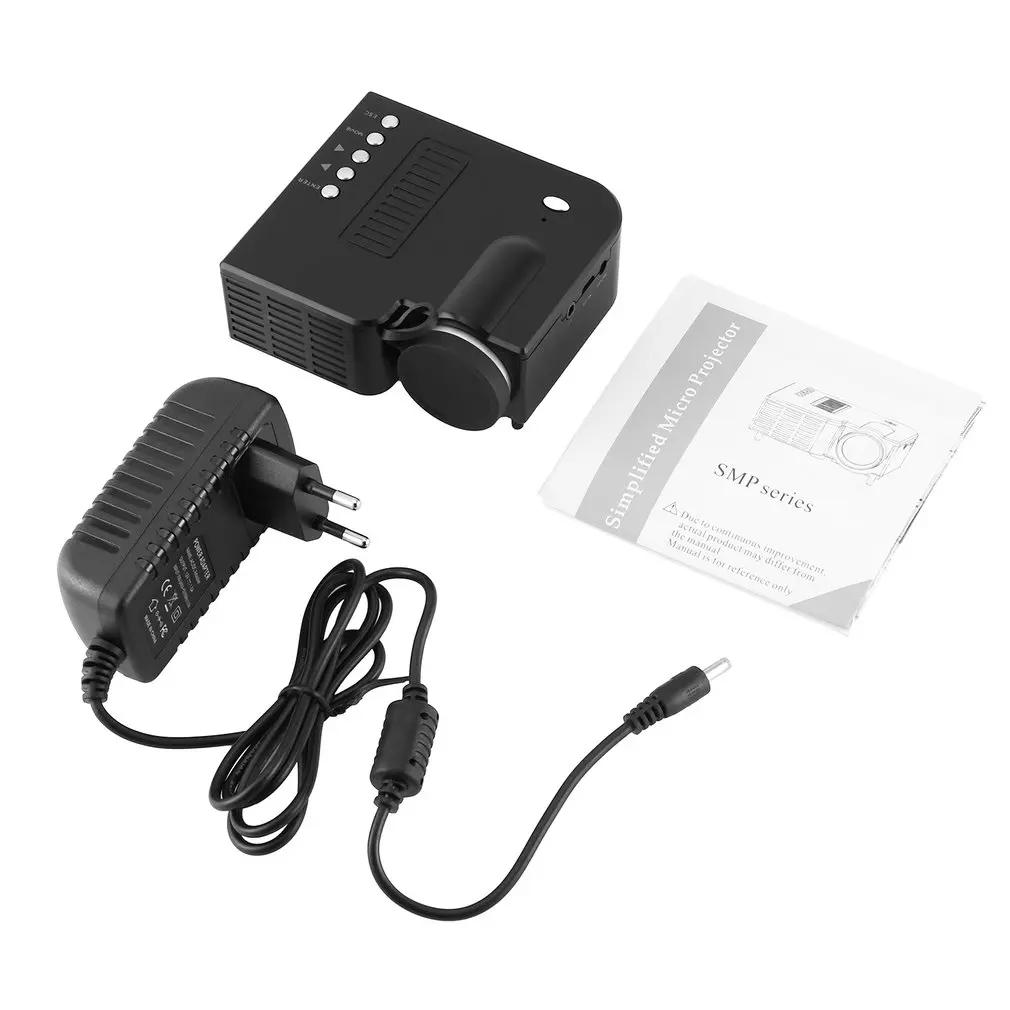 

UC28B Mini Portable LED Projector 1080P Multimedia Family Cinema Home Theater USB TF Card Input Mini Beamer For PC Laptop