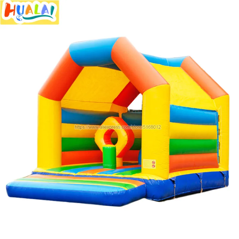  kids inflatable bouncy castle moonwalk circus without slide blower jumping house PVC0.5mm 5X4X3.5m free shipping | Игрушки и хобби