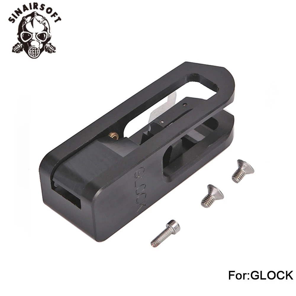 Insert Glock IPSC алюминиевый гоночный мастер кобура и вставка блок для SV Glock Emerson EM6285 EM6333 игрушечный пистолет страйкбол охота стрельба аксессуары - Цвет: Insert Glock