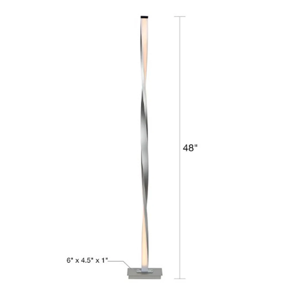 Super Bright Twist Floor Lamps Tall Standing Pole Light Spiral Curved Floor Lamp Bedroom Living Room Cafe Tall Small Lght Corner