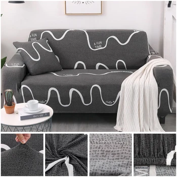 

Elastic Sofa Cover Nordic Style Sofa Cover Elegant Modern Stretch Luxury Decor Slipcover Couch For 1/2/3/4-seater