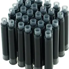 Принадлежности для чернил-30 шт. Hongdian черная перьевая ручка чернильные картриджи диаметром 3,4 мм для ручек HongDian/Parker и Wing Sung