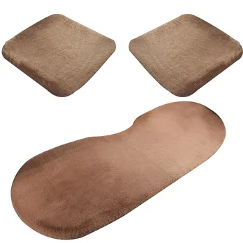 

3Pcs/set Universal Winter Plush Automobiles Seat Covers Car Seat Without Backrest Warm Seat Pad