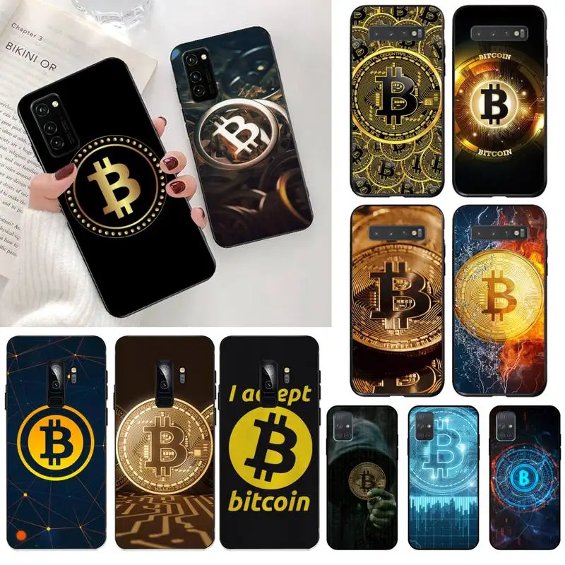 HPCHCJHM I Love Accept Биткойн черный мягкий чехол для телефона Capa Samsung S20 plus Ultra S6 S7 edge S8 S9 S10