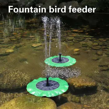 

Hot Sale Solar Fountain Outdoor Waterproof Garden Landscape Courtyard Lotus Leaf Floating Water Pump Bird Feeder Garden Supplies