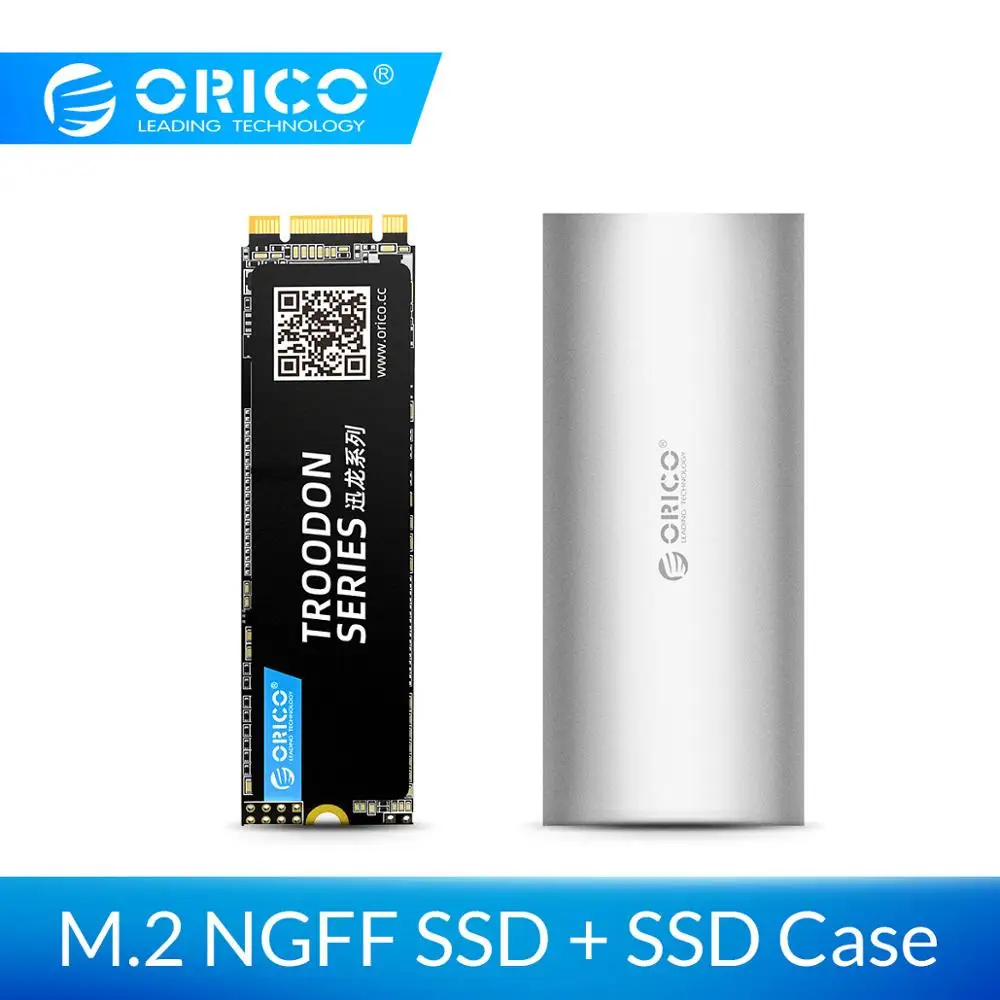 ORICO SSD M.2 SATA SSD NGFF Solid State Disk Add M.2 to Micro B
High-speed SSD Enclosure SATA 3.0 M.2 B-Key For Desktop Laptop