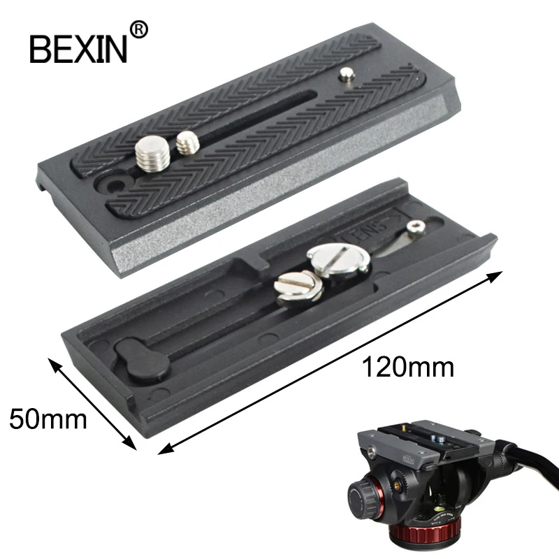 

BEXIN Quick Release Plate adapter mount Sliding 501PL Rapid Connect Base for Manfrotto 501 503 701 Q5 Camera Tripod Accessories