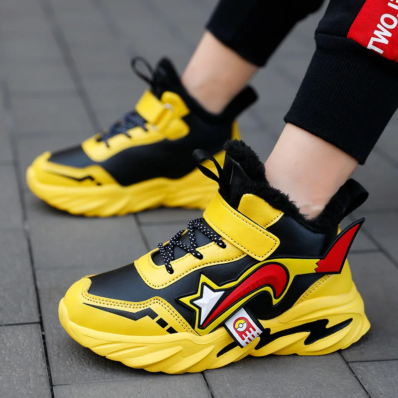 

Outdoor Non-slip Breathable Kid Sneakers Boy Cotton High Top Fashion Sport Shoes Trend Hot Sale Comfortable Girl Casual Boots