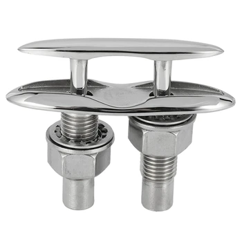 

Boat Ship Mooring Dock Neat Cleat Stainless Steel Double-Deck Push-Pull Cable Bolt Marine Hardware Bollard Accessories