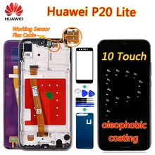 Huawei P20 Lite ЖК-дисплей 5,84 дюймов сенсорный экран Fansu1 дигитайзер сборка Олеофобное Покрытие рамка для huawei Nova 3e ЖК